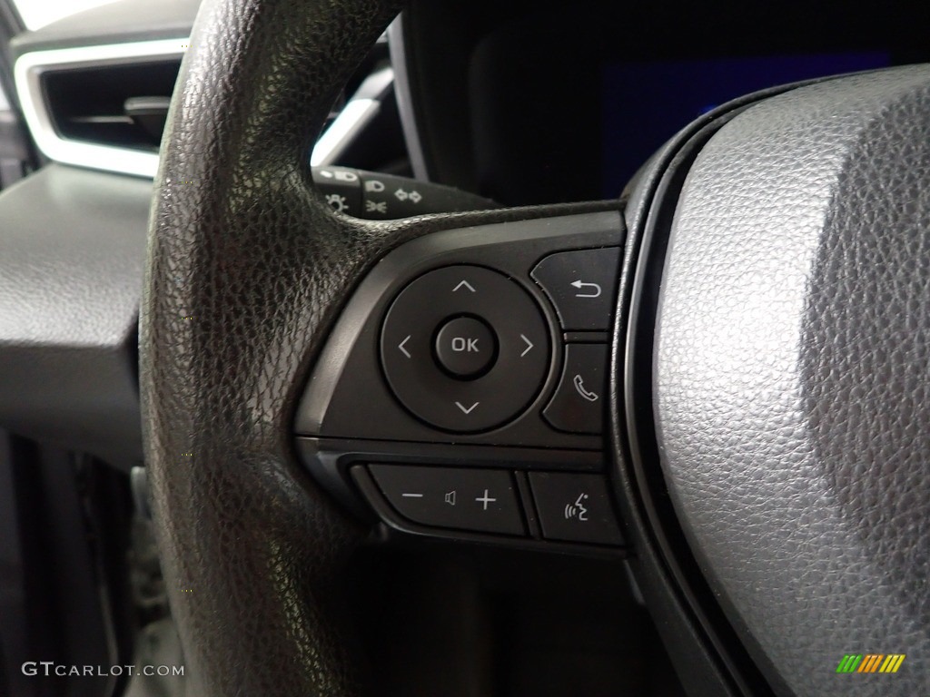 2022 Toyota Corolla LE Hybrid Black Steering Wheel Photo #146201082