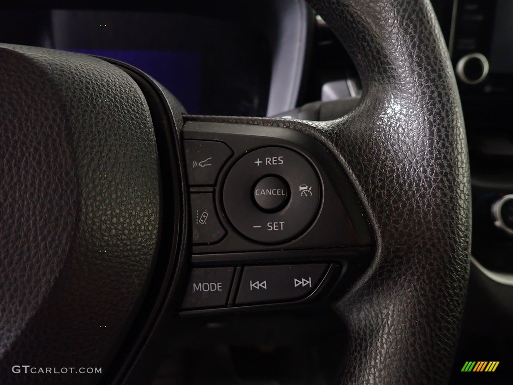 2022 Toyota Corolla LE Hybrid Black Steering Wheel Photo #146201106