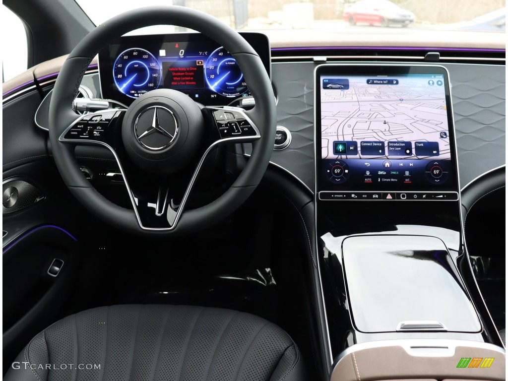 2023 Mercedes-Benz EQS 450+ Sedan Black/Sable Brown Dashboard Photo #146201136