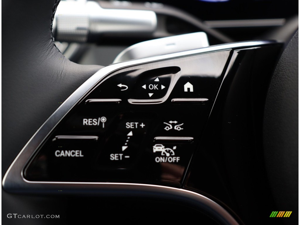 2023 Mercedes-Benz EQS 450+ Sedan Black/Sable Brown Steering Wheel Photo #146201625