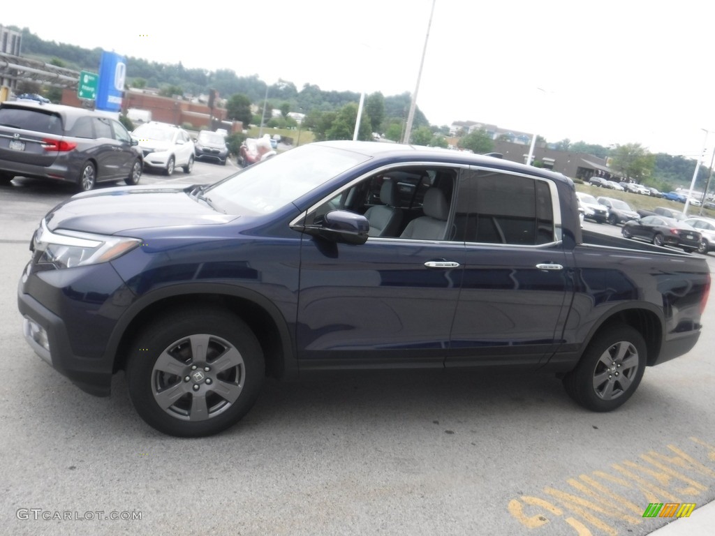 2020 Ridgeline RTL-E AWD - Obsidian Blue Pearl / Gray photo #6