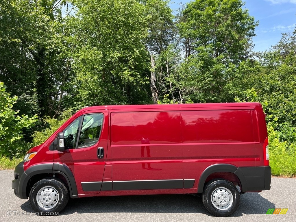 2023 ProMaster 1500 Low Roof Cargo Van - Deep Cherry Red Crystal Pearl / Black photo #1