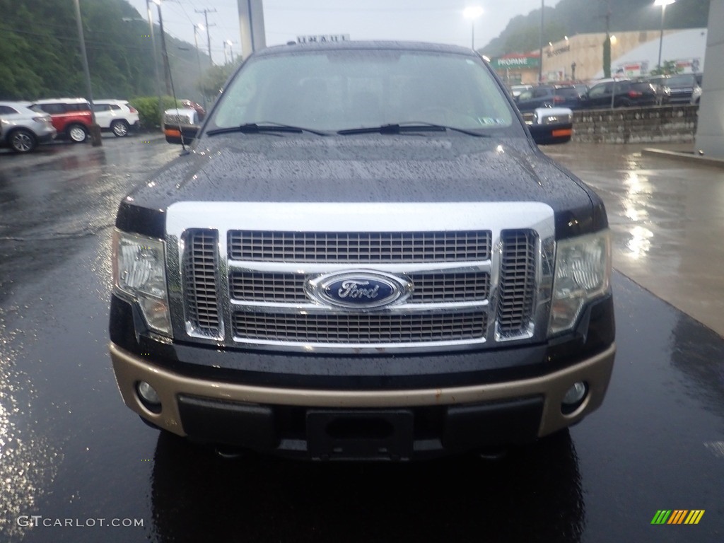 2012 F150 King Ranch SuperCrew 4x4 - Tuxedo Black Metallic / King Ranch Chaparral Leather photo #7