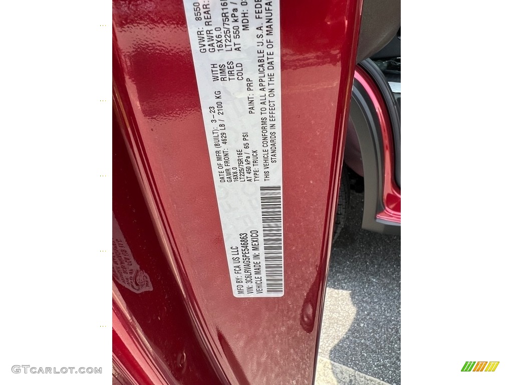 2023 ProMaster Color Code PRP for Deep Cherry Red Crystal Pearl Photo #146203497