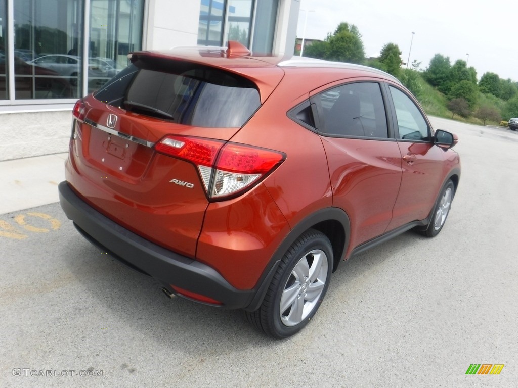 2020 HR-V EX AWD - Orangeburst Metallic / Black photo #8