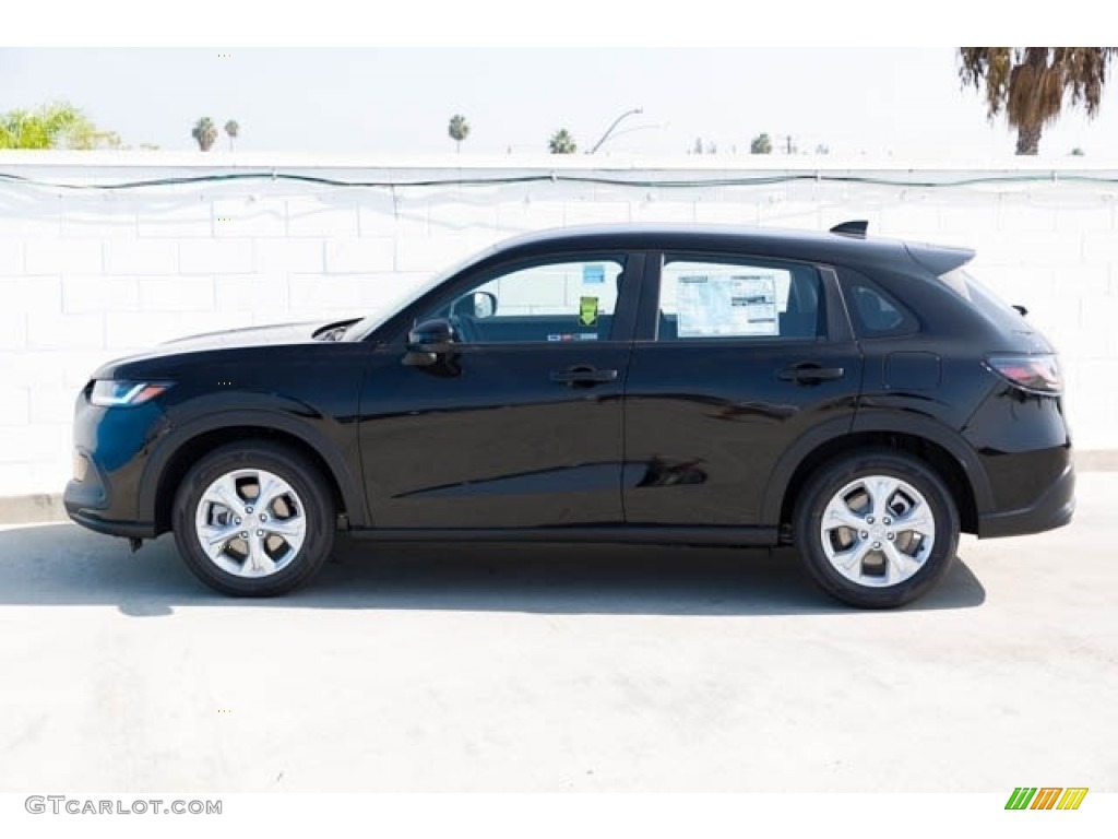Crystal Black Pearl 2024 Honda HR-V LX Exterior Photo #146204574