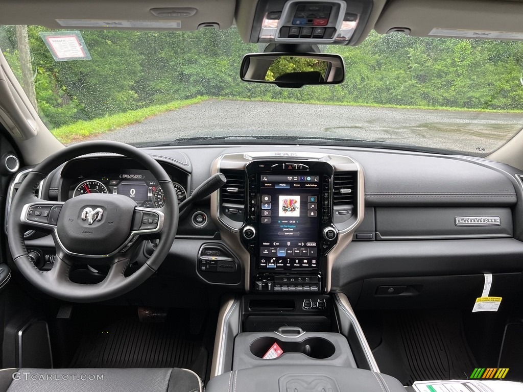 2023 Ram 3500 Laramie Crew Cab 4x4 Black Dashboard Photo #146204846