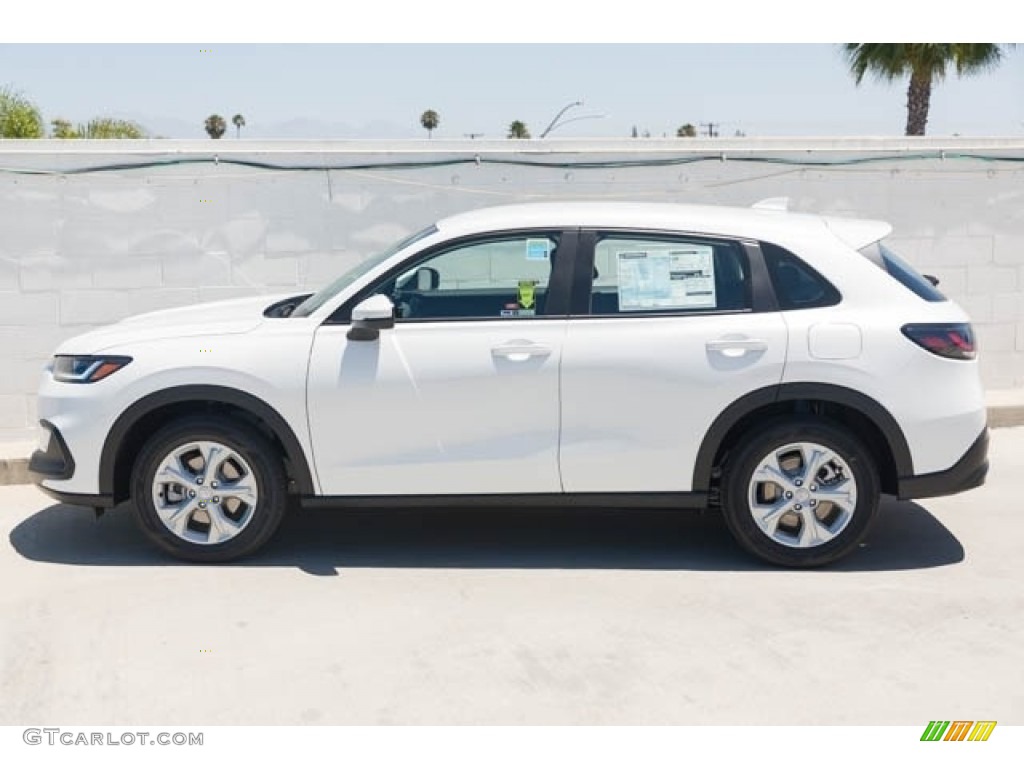 Platinum White Pearl 2024 Honda HR-V LX Exterior Photo #146205276