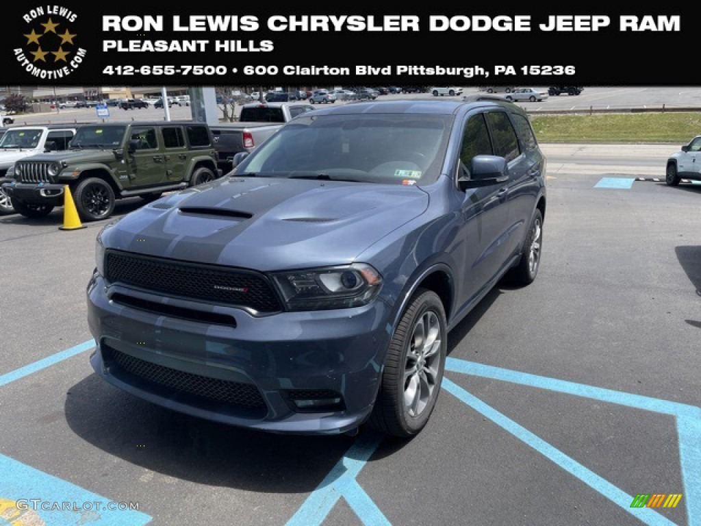 2020 Durango GT AWD - Reactor Blue Pearl / Black photo #1