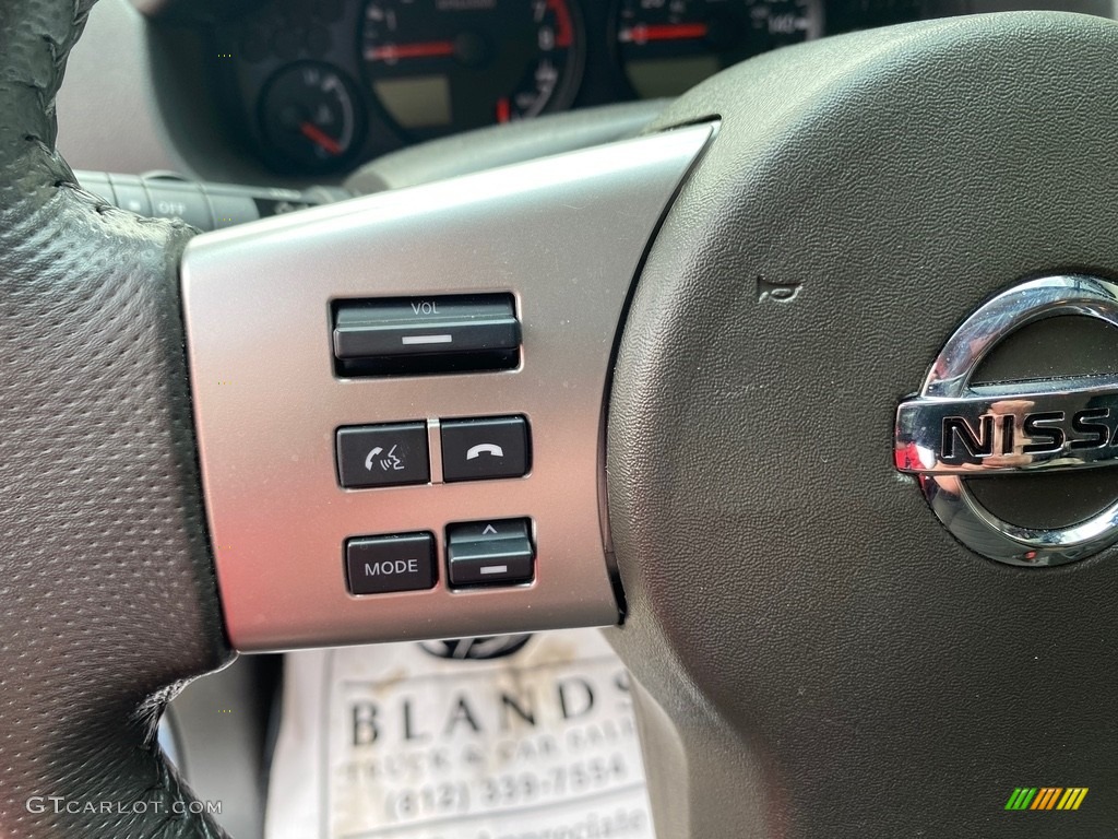 2019 Nissan Frontier SV King Cab 4x4 Graphite/Steel Steering Wheel Photo #146206917