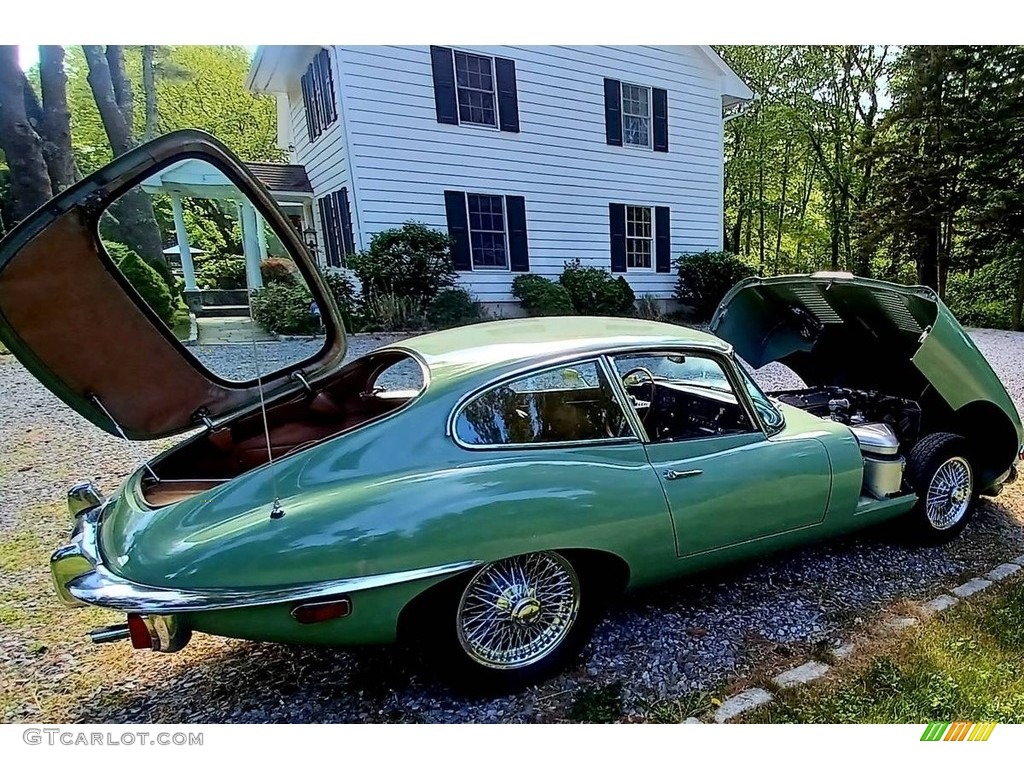 Willow Green 1969 Jaguar E-Type XKE 4.2 Fixed Head Coupe Exterior Photo #146207250