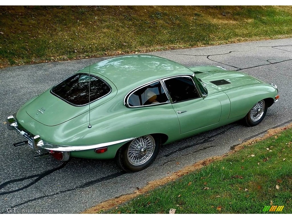 Willow Green 1969 Jaguar E-Type XKE 4.2 Fixed Head Coupe Exterior Photo #146207556