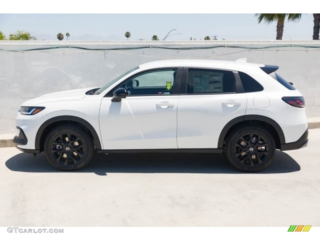 Platinum White Pearl 2024 Honda HR-V Sport Exterior Photo #146207745