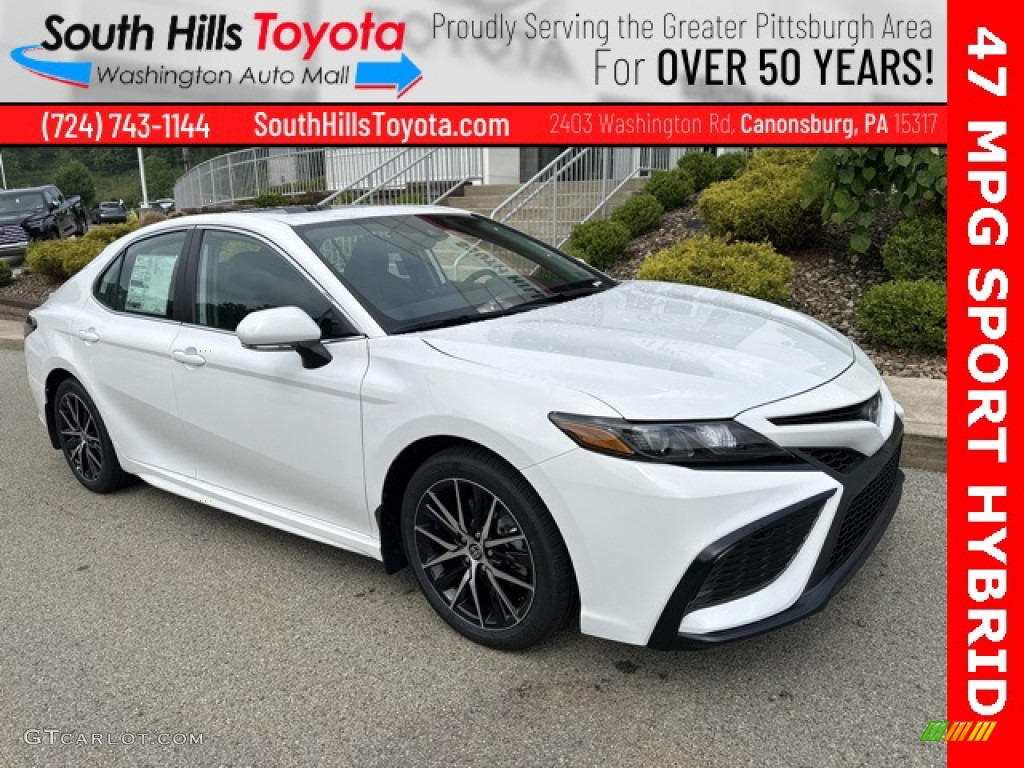 2023 Camry SE Hybrid - Ice Cap / Black photo #1