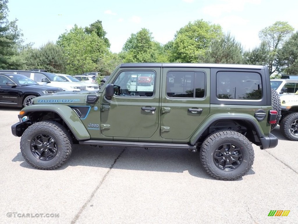 2023 Wrangler Unlimited Rubicon 4XE 20th Anniversary Hybrid - Sarge Green / 20th Anniversary Red/Black photo #2