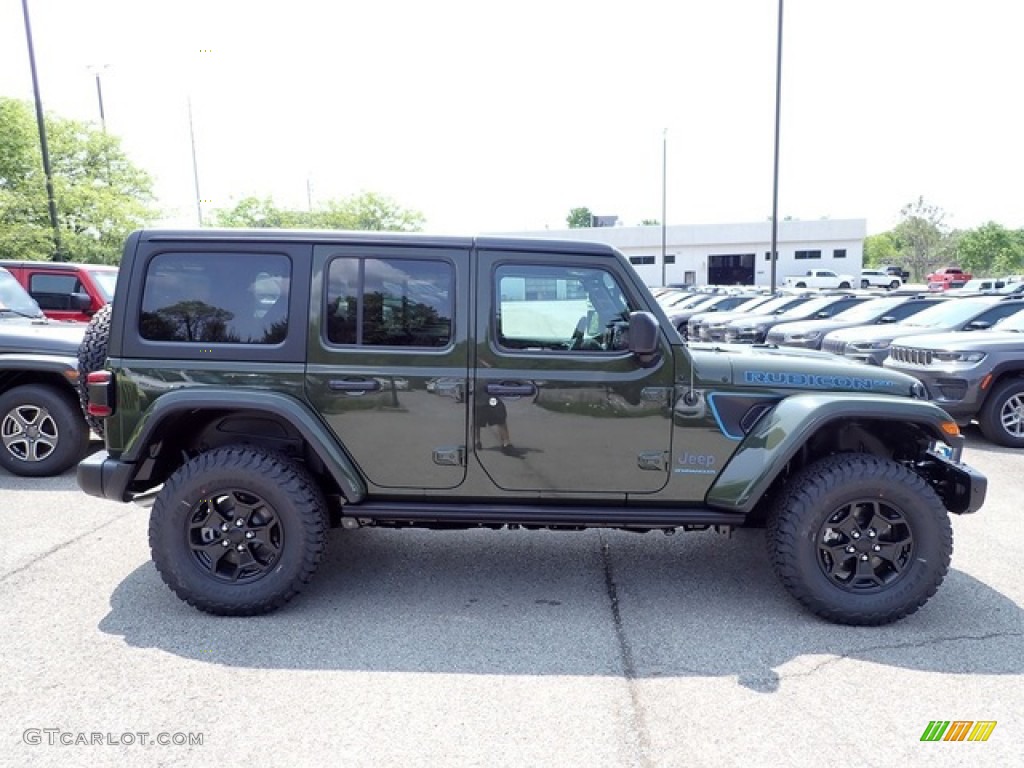 2023 Wrangler Unlimited Rubicon 4XE 20th Anniversary Hybrid - Sarge Green / 20th Anniversary Red/Black photo #6