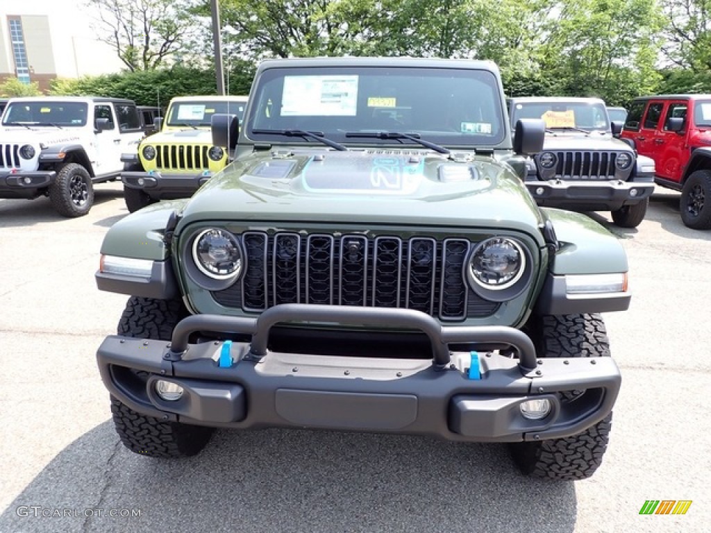 2023 Wrangler Unlimited Rubicon 4XE 20th Anniversary Hybrid - Sarge Green / 20th Anniversary Red/Black photo #8