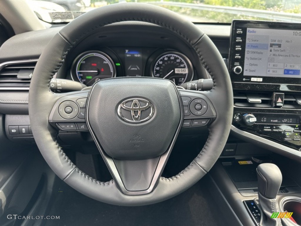 2023 Toyota Camry SE Hybrid Black Steering Wheel Photo #146208765