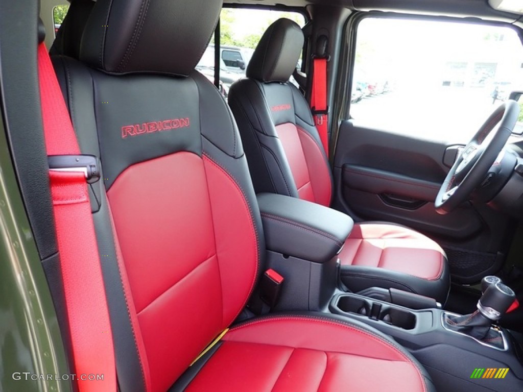 2023 Wrangler Unlimited Rubicon 4XE 20th Anniversary Hybrid - Sarge Green / 20th Anniversary Red/Black photo #10