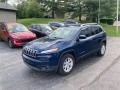 2018 Patriot Blue Pearl Jeep Cherokee Latitude Plus 4x4  photo #2