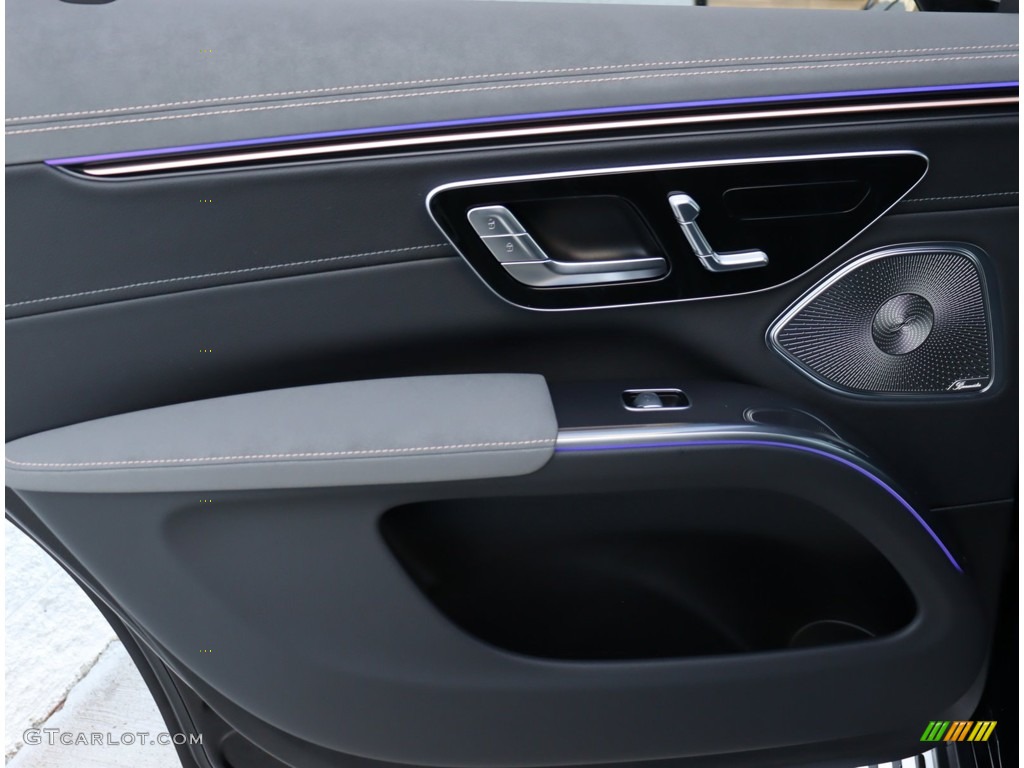 2023 Mercedes-Benz EQS 450+ SUV Black/Space Gray Door Panel Photo #146208801