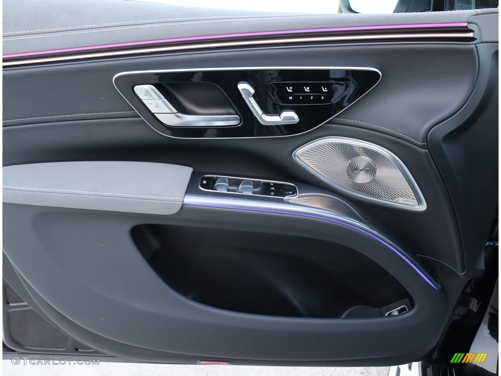 2023 Mercedes-Benz EQS 450+ SUV Black/Space Gray Door Panel Photo #146208850