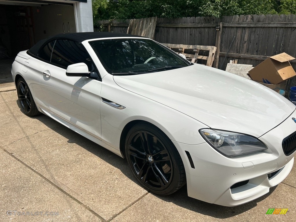 2013 6 Series 640i Convertible - Alpine White / Black photo #2