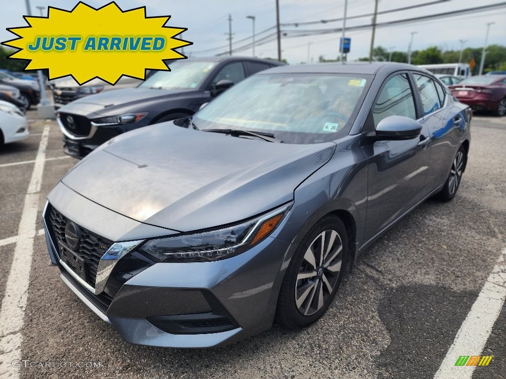 2020 Sentra SV - Gun Metallic / Tan photo #1