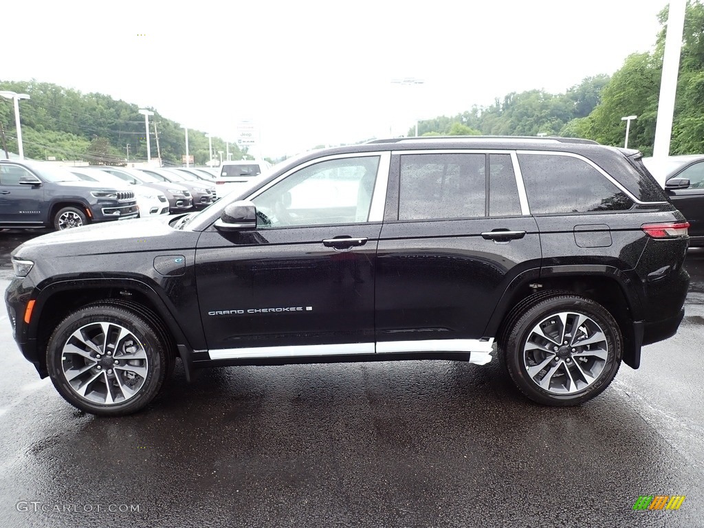 Diamond Black Crystal Pearl 2023 Jeep Grand Cherokee Overland 4XE Exterior Photo #146212470