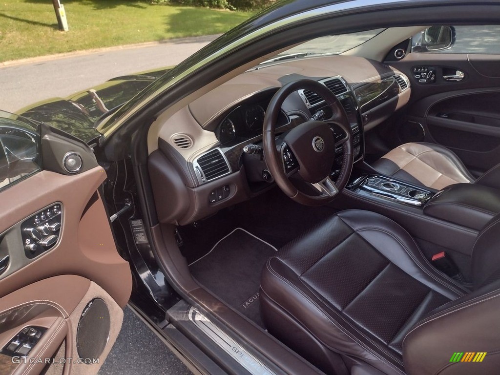 2013 XK XK Coupe - Ebony Black / Portfolio Truffle/Poltrona Frau Leather Headlining photo #2