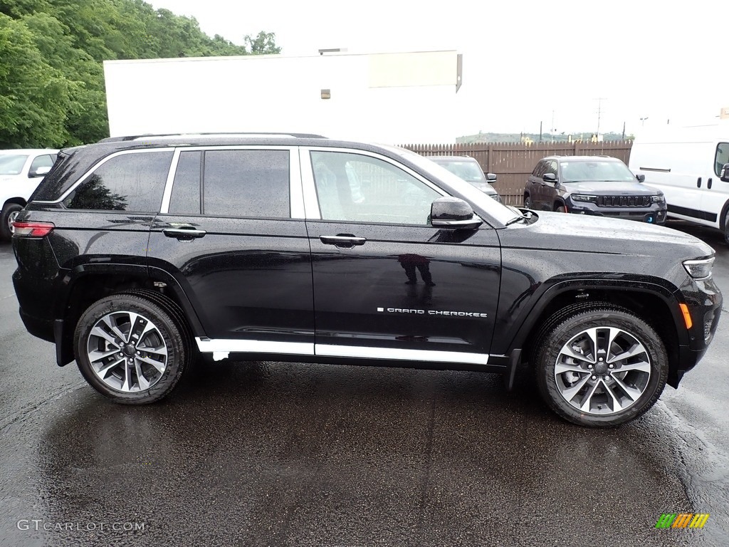 Diamond Black Crystal Pearl 2023 Jeep Grand Cherokee Overland 4XE Exterior Photo #146212566