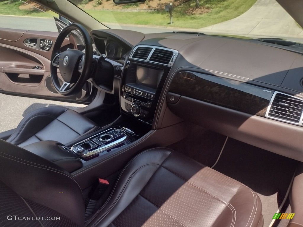 2013 XK XK Coupe - Ebony Black / Portfolio Truffle/Poltrona Frau Leather Headlining photo #12