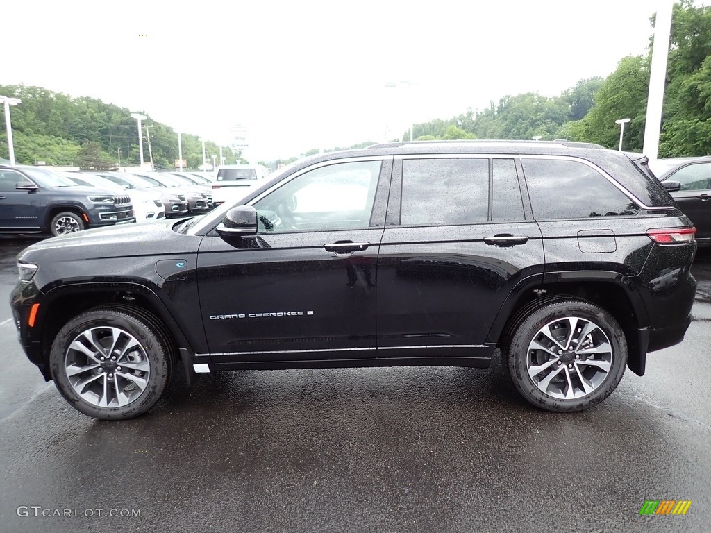 Diamond Black Crystal Pearl 2023 Jeep Grand Cherokee Overland 4XE Exterior Photo #146212899