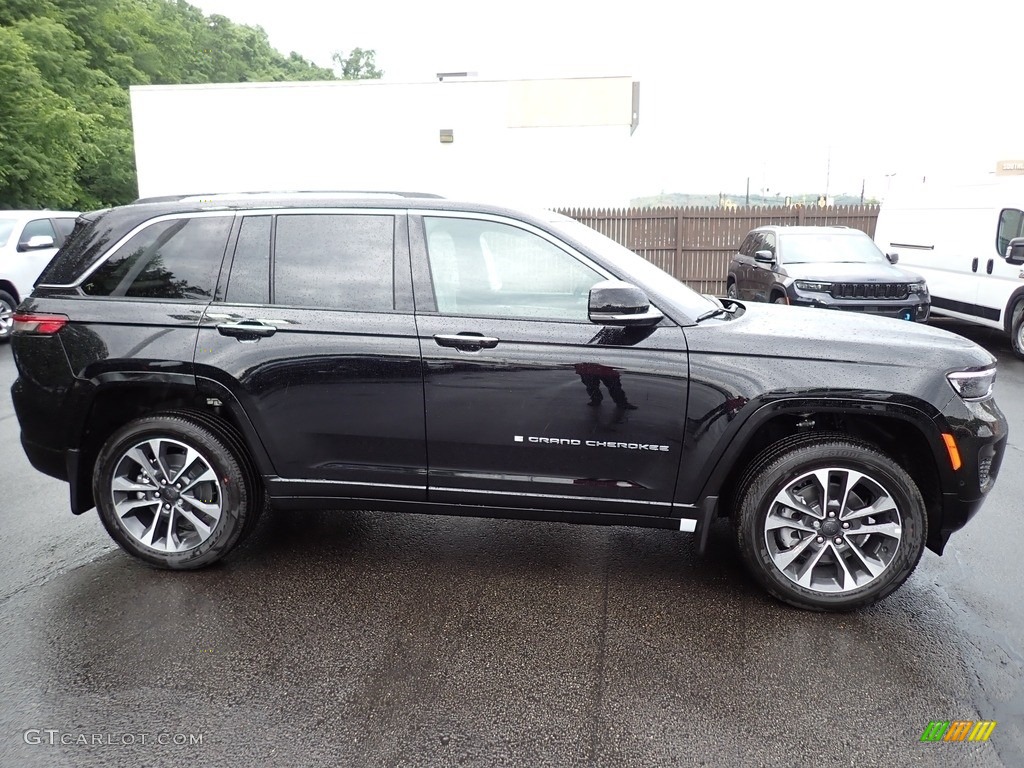Diamond Black Crystal Pearl 2023 Jeep Grand Cherokee Overland 4XE Exterior Photo #146213000