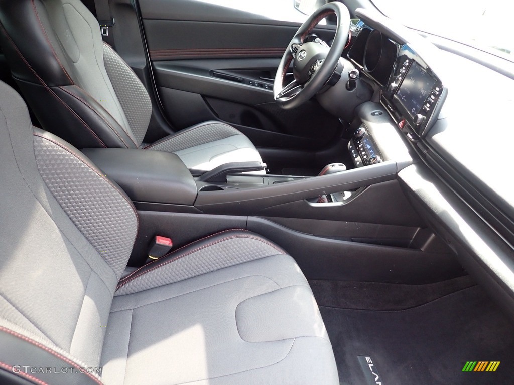 2021 Elantra N-Line - Ceramic White / Black photo #10
