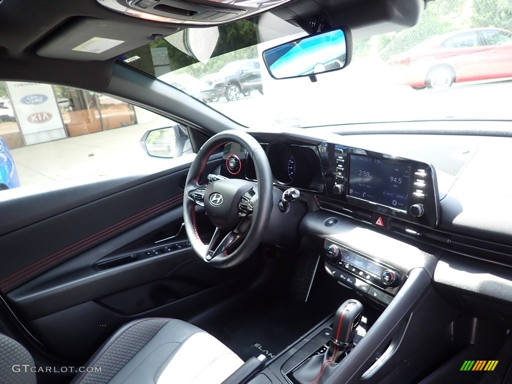 2021 Elantra N-Line - Ceramic White / Black photo #11