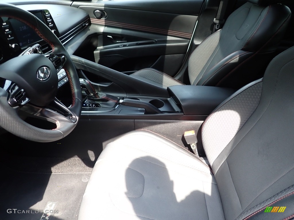 2021 Elantra N-Line - Ceramic White / Black photo #16