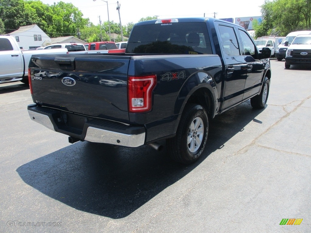 2016 F150 XLT SuperCrew 4x4 - Blue Jeans / Medium Earth Gray photo #4