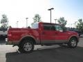 2004 Bright Red Ford F150 Lariat SuperCrew 4x4  photo #4