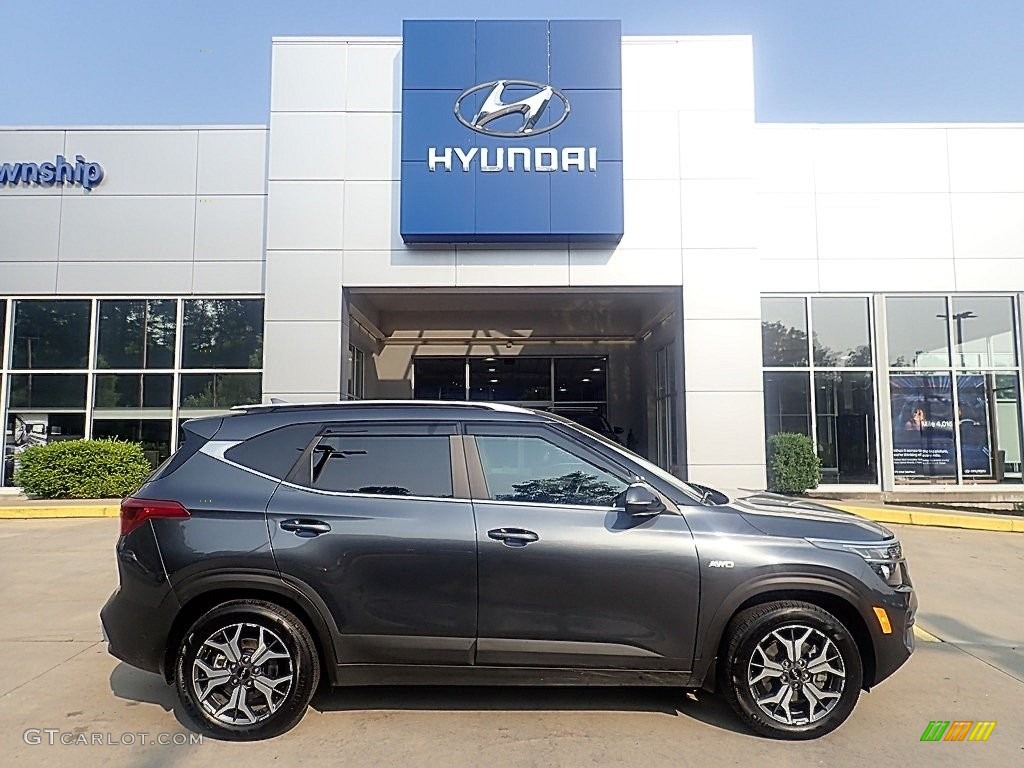 Gravity Gray 2022 Kia Seltos EX AWD Exterior Photo #146216281