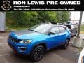 2020 Laser Blue Pearl Jeep Compass Trailhawk 4x4  photo #1