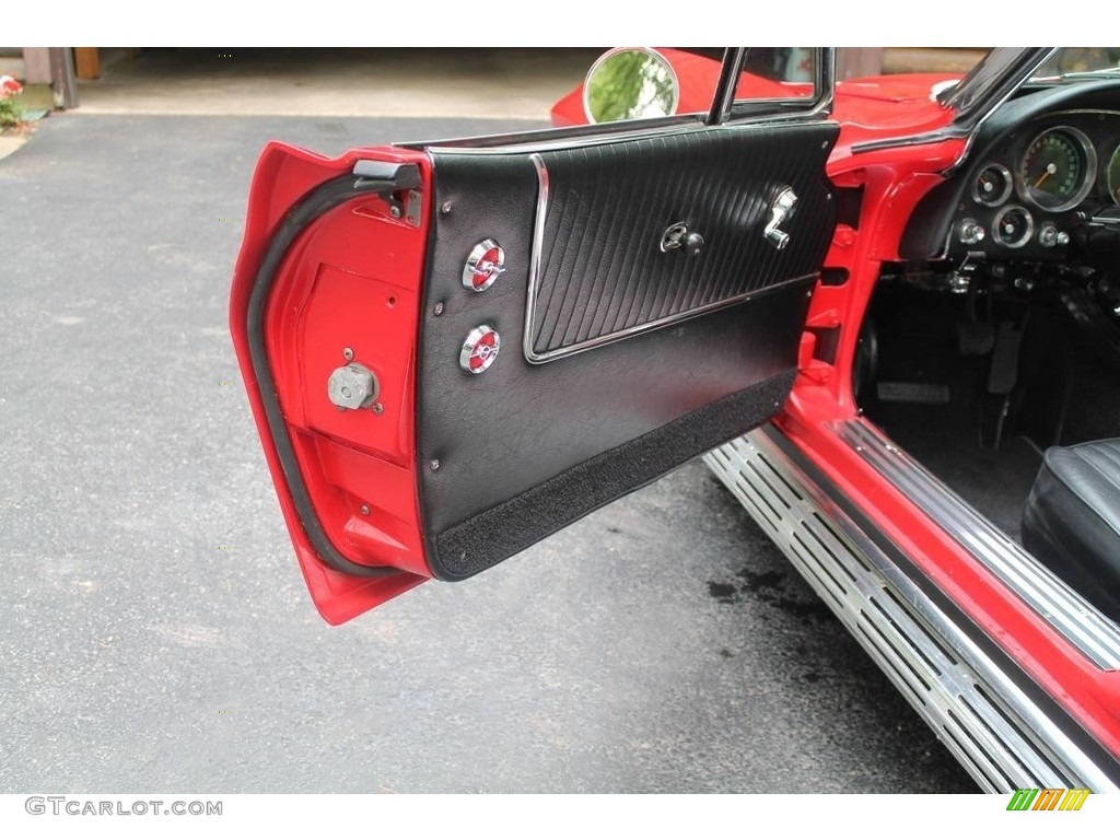 1963 Chevrolet Corvette Sting Ray Convertible Black Door Panel Photo #146216678