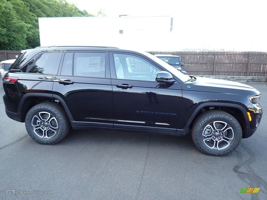 Diamond Black Crystal Pearl 2023 Jeep Grand Cherokee Trailhawk 4XE Exterior Photo #146217450