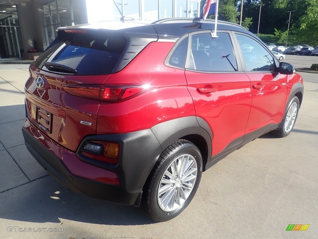 2020 Kona SEL AWD - Pulse Red / Gray/Black photo #2