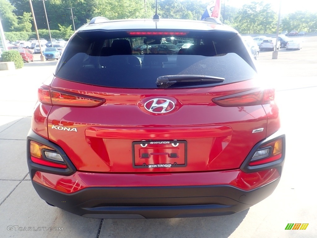 2020 Kona SEL AWD - Pulse Red / Gray/Black photo #3