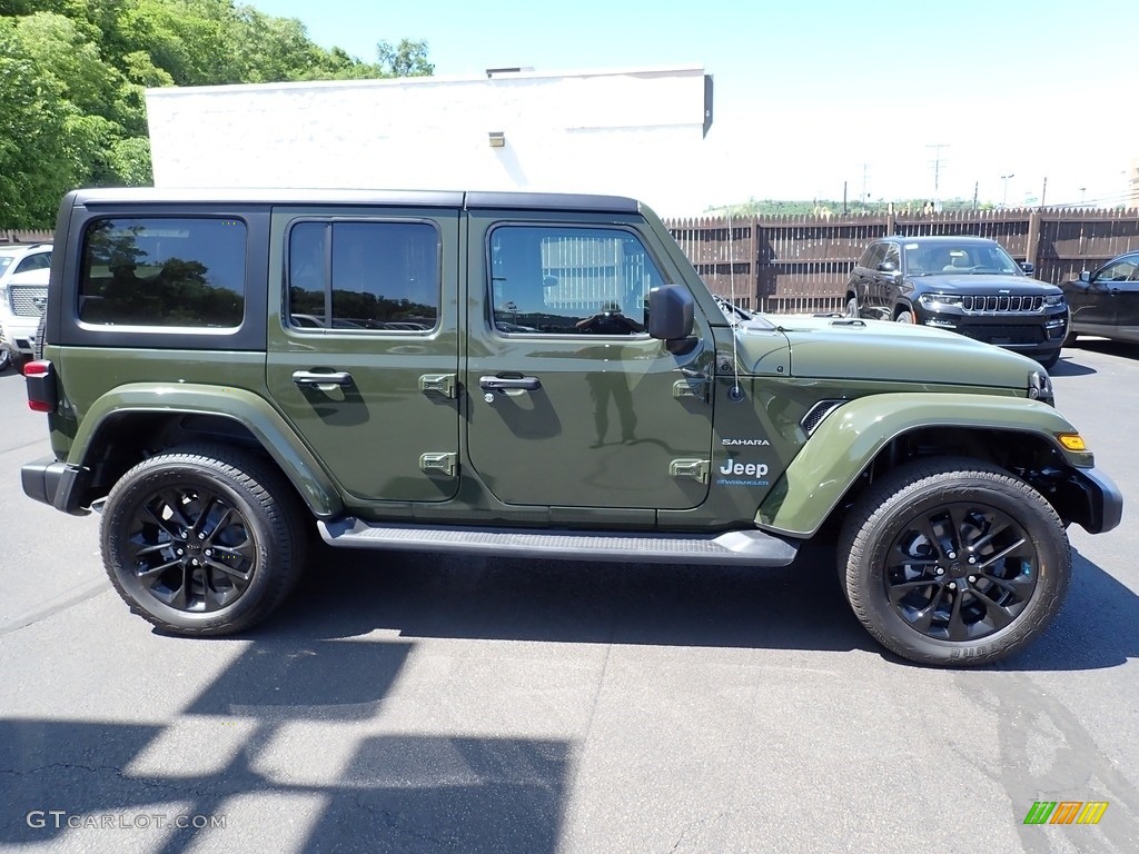 2023 Wrangler Unlimited Sahara 4XE Hybrid - Sarge Green / Dark Saddle/Black photo #7