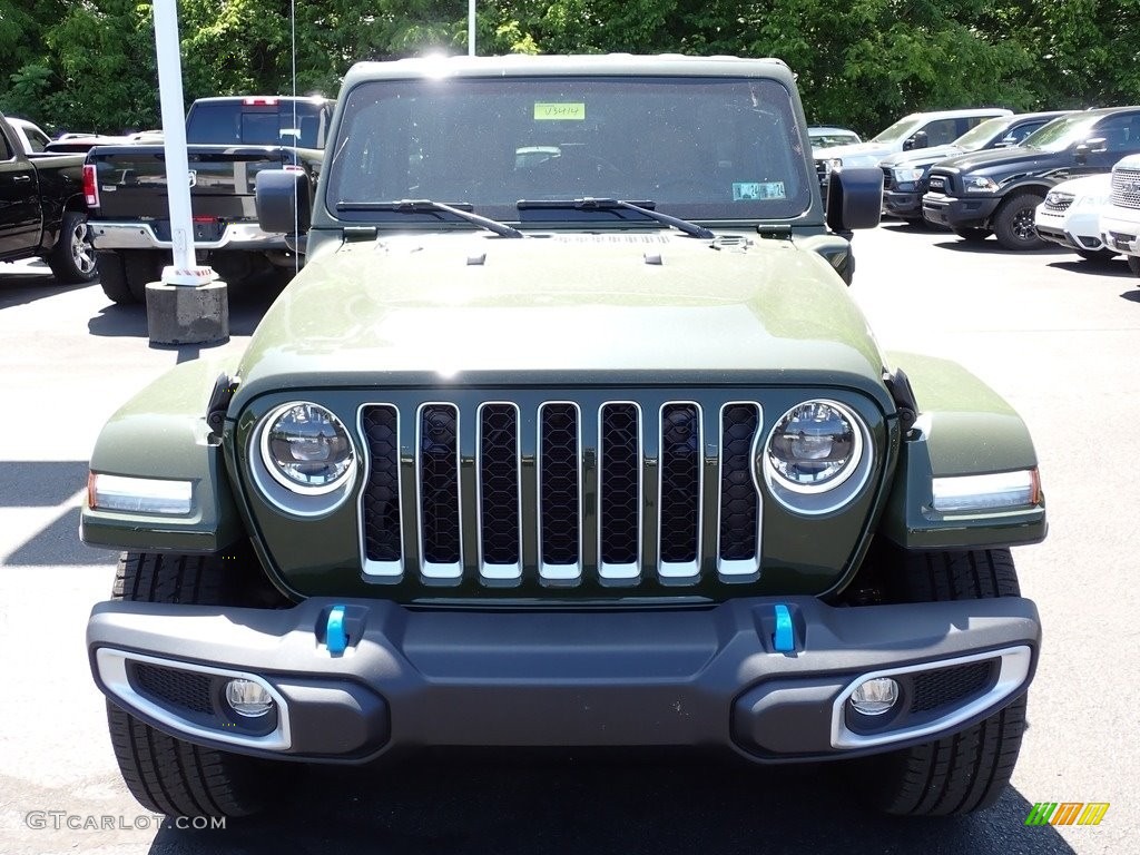 2023 Wrangler Unlimited Sahara 4XE Hybrid - Sarge Green / Dark Saddle/Black photo #9