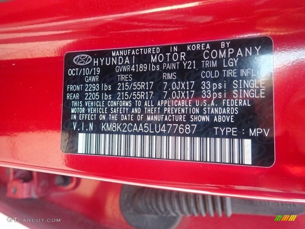 2020 Hyundai Kona SEL AWD  Photo #146219208