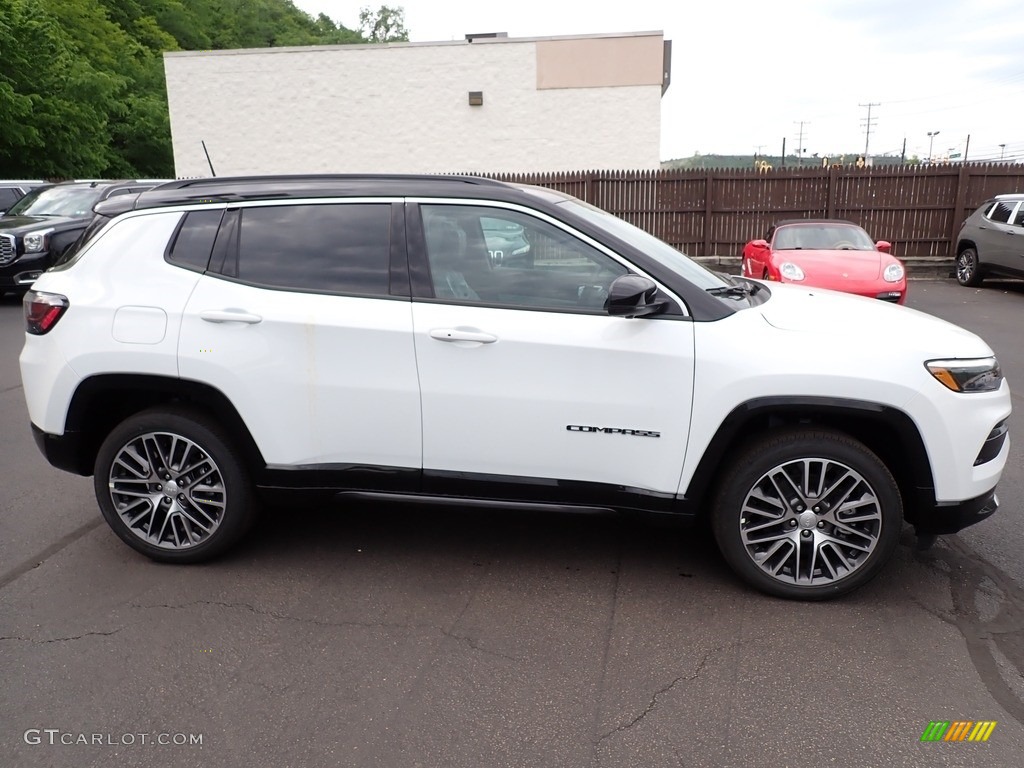 Bright White 2023 Jeep Compass Limited 4x4 Exterior Photo #146220584