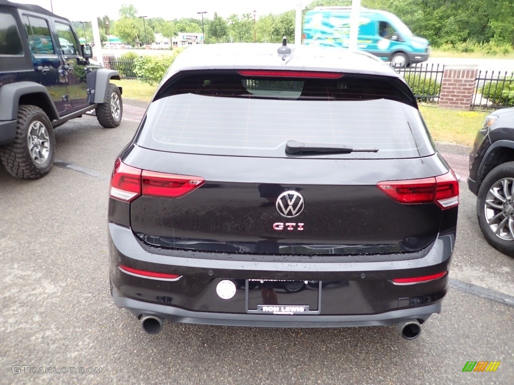 2022 Golf GTI S - Deep Black Pearl / Titan Black/Scalepaper Plaid photo #5